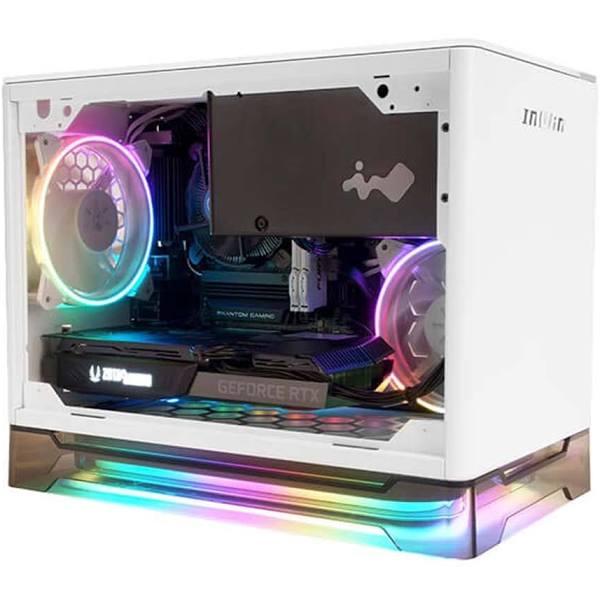 in Win A1 Prime Tempered Glass Mini Tower Mini-ITX Case with 750W PSU - White, A1 PRIME-WHITE Computer Cases (PC Cases)