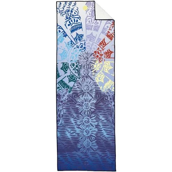 Manduka Yogitoes Yoga Mat Towel - Standard 71" Chakra Blue