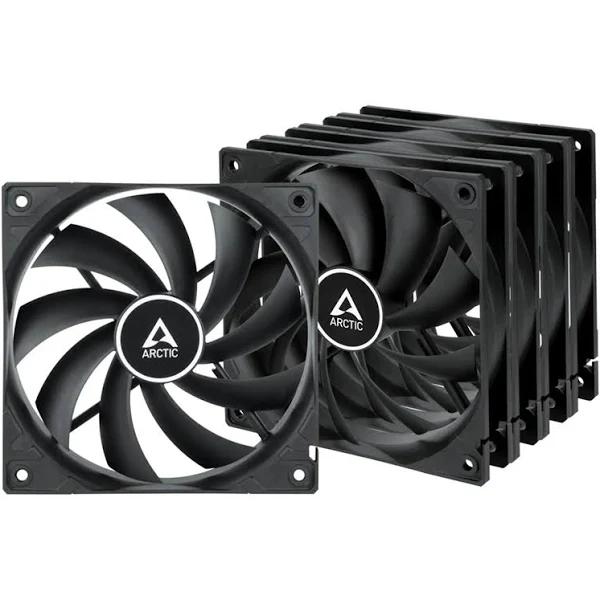 Arctic F12 120mm Fan Black 5 Pack