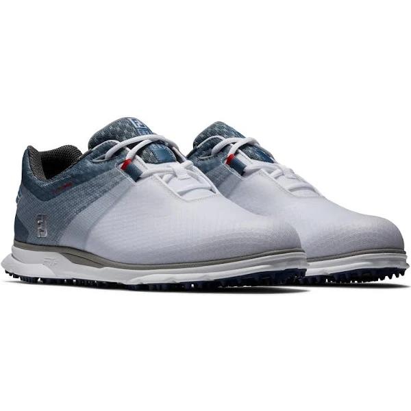 Footjoy Mens Pro SL Sport WHT/BLUE/NAVY Golf Shoes - UK7M Size: UK7, O