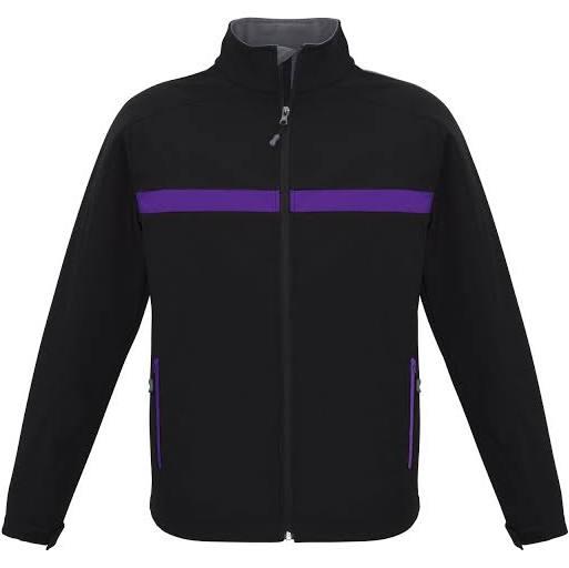 Biz Collection J510M Unisex Charger Jacket Black/Purple/Grey / M