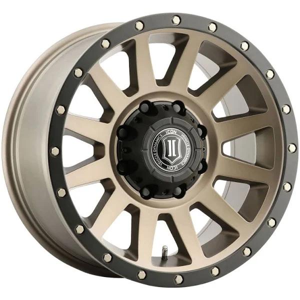 Icon Compression 18x9 8x6.5 12mm Offset 5.5in BS Bronze Wheel