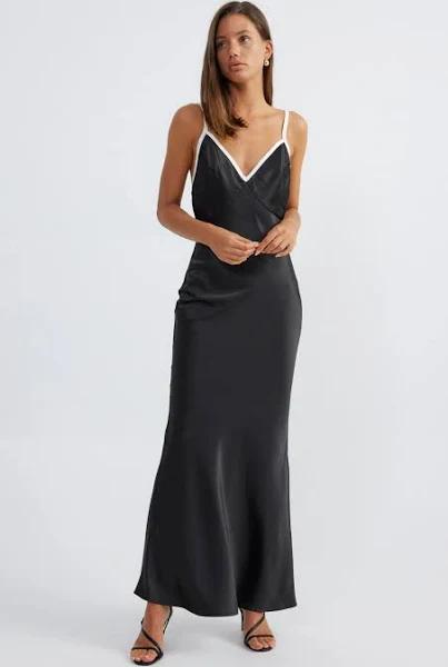 Sonata Slip Dress Black/White / XXXXL