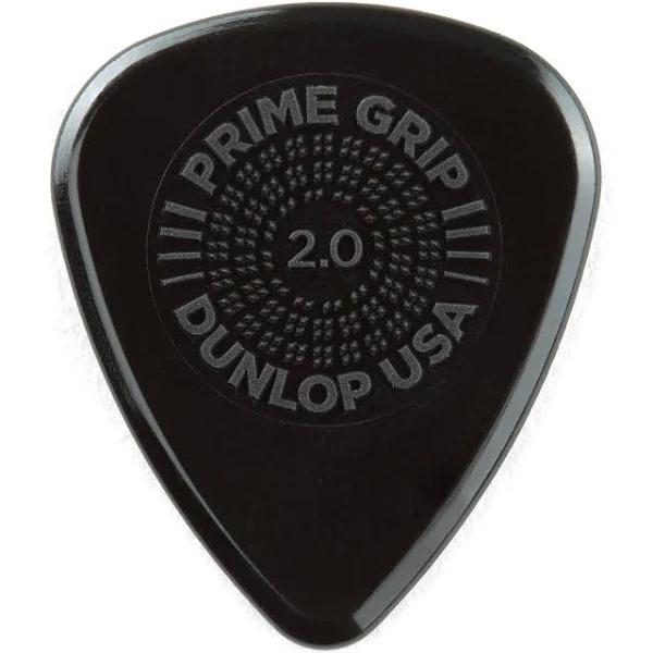 Jim Dunlop Prime Grip Delrin 500 Guitar Picks 2.00mm, 12-Pack