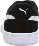 Smash V2 Suede Jr Sneakers - Youth 8-16 Years in Black/White, Size 5 by Puma