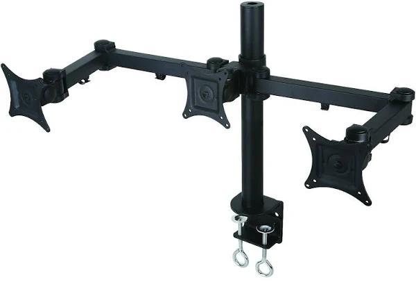 Premium Triple Monitor Mount With Desk Clamp Heavy Duty Vesa 3 Screens