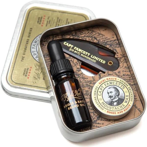 Captain Fawcett Ricki Hall Booze and Baccy Grooming Survival Kit