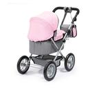 Bayer Trendy Doll Pram - Grey/Pink