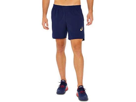 ASICS Men's Silver 7 Inch Short - French Blue XS