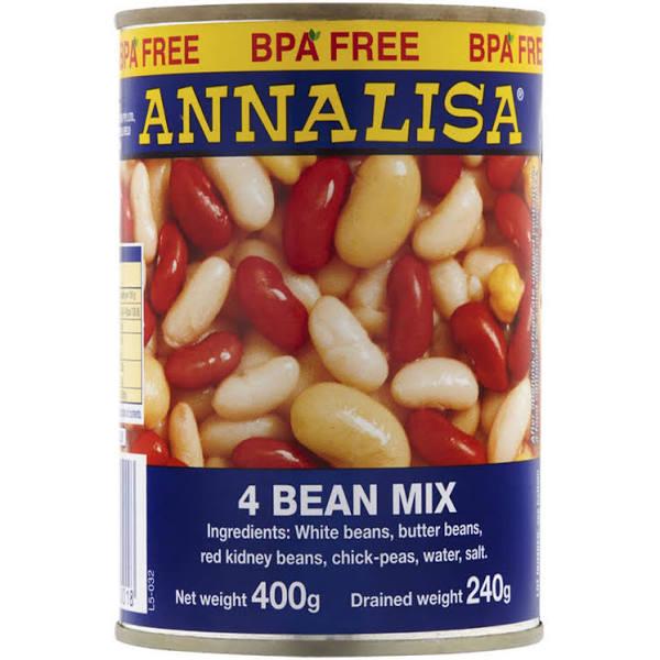 Annalisa 4 Bean Mix - 400g