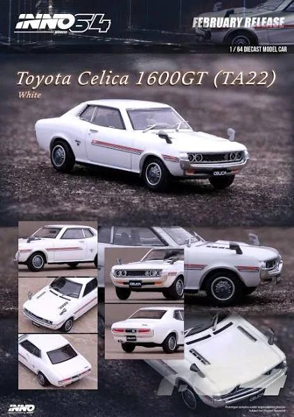 INNO64 1:64 Toyota Celica 1600GT TA22 White