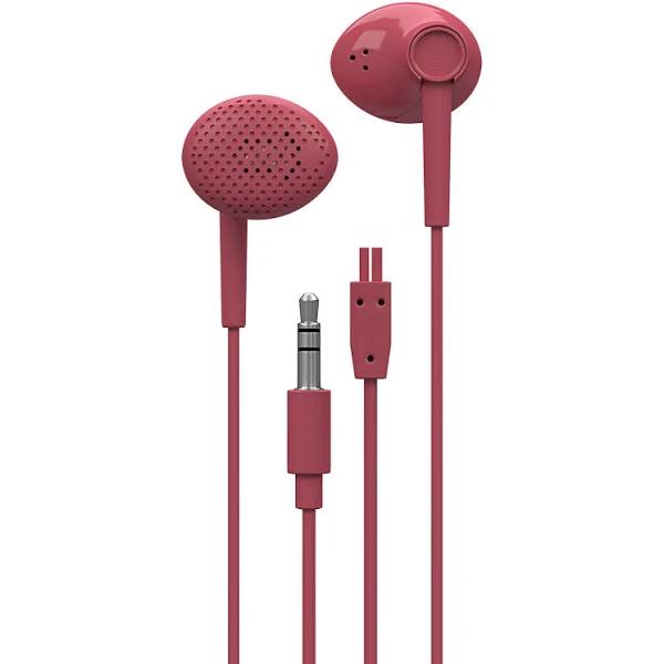 Liquid Ears Everyday Earphones In-ear Earbuds/Headphones w/ 3.5mm Audio Jack Red