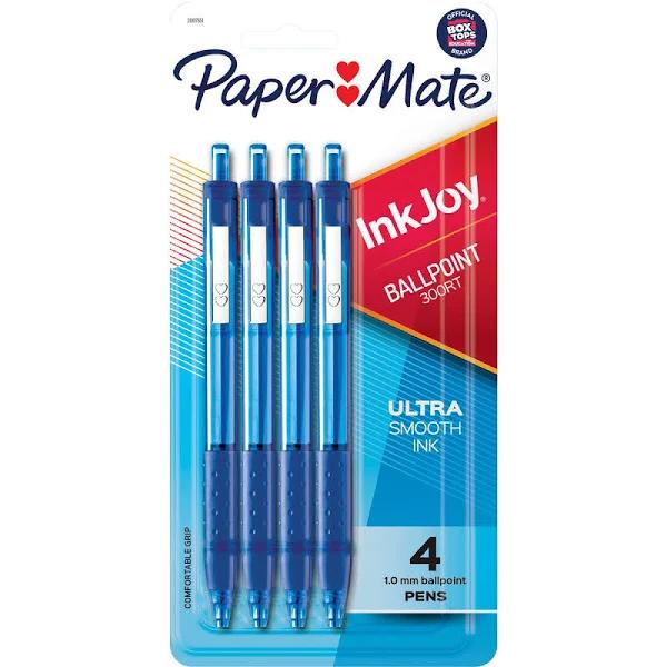 Paper Mate 4 Pack Inkjoy 300RT Ballpoint Pens