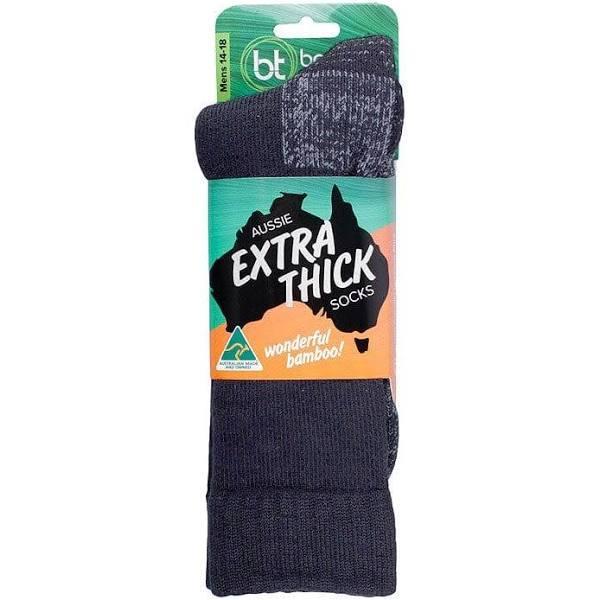 Bamboo Textiles Aussie Extra Thick Socks 3-Pack Navy / M