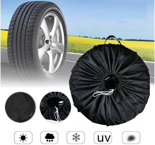 13-19inch Spare Tire Cover Waterproof Black PVC Wheel Tyre Case For All Vehicle - AfterPay & zipPay Available