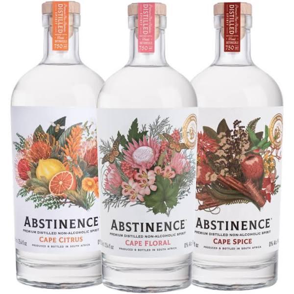 Abstinence Trio - Spice, Floral & Citrus 0% Gin 3X750ML