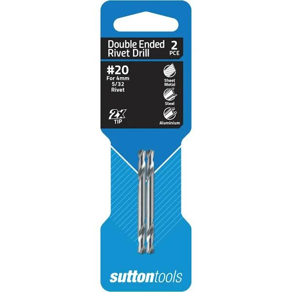 Sutton Tools Panel Drill Bit Double Ended #20 - 2 Pack