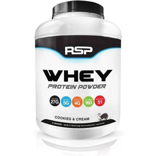 RSP Nutrition Whey Protein Powder Cookies and Cream 2.14kg