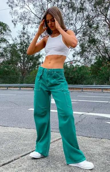 Miami Vice Pant - Forest Green - XL - Women's Pants - Lioness Fashion | AfterPay Available