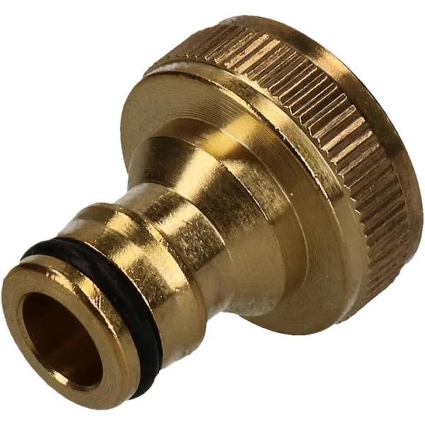 AB Tools 3/4" Brass Hose Connector Screw Tap Fitting Garden Water Pipe Quick Adaptor - AfterPay & zipPay Available