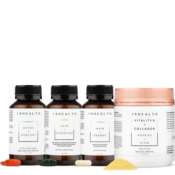 JSHealth Vitamins 'Most Popular' Bundle (60s Hair + Energy)