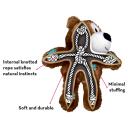 Kong Wild Knots Bear Giraffe and Tiger 3 Pack Small Medium Squeaky Plush Tug Toys For Dogs by Budget Pet Products