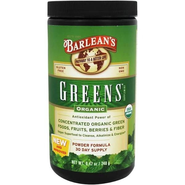 Barlean's, Greens, Powder Formula, Organic 240 G