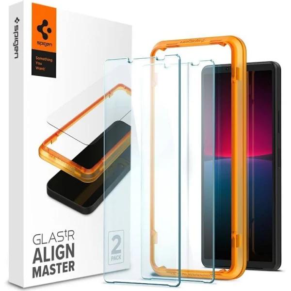 SPIGEN GLAS.tR AlignMaster 2pcs Glass Screen Protector Sony Xperia 10 IV [Colour:Clear]