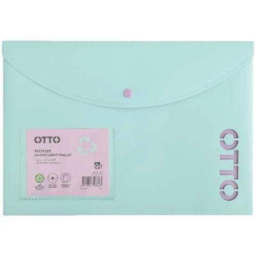 Otto A4 Recycled Document Wallet Mint