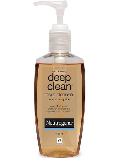 Neutrogena Deep Clean Facial Cleanser For Normal To Oily Skin, 200ml