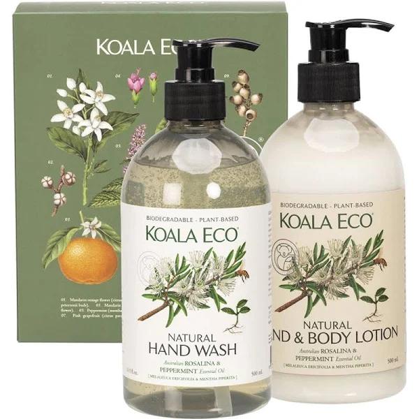 Koala Eco Hand Wash & Body Lotion Gift Pack Rosalina & Peppermint 2