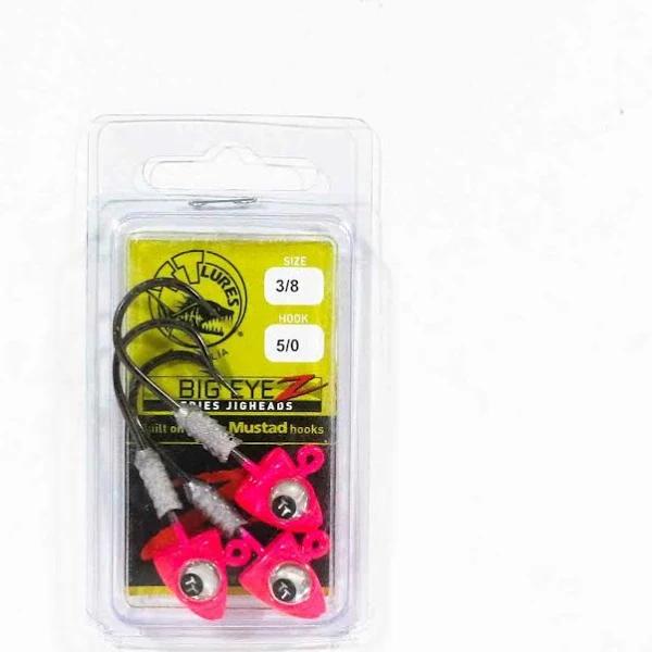 TT Big Eyez Jighead 3/8oz / 5/0 / Pink Silver Eyez