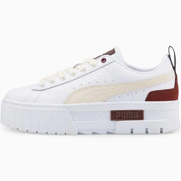 Puma Mayze Luxe Shoes White Maroon Women - 37