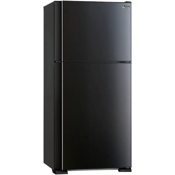 Mitsubishi Electric 505L Er Series Top Mount Fridge in Shiny Black