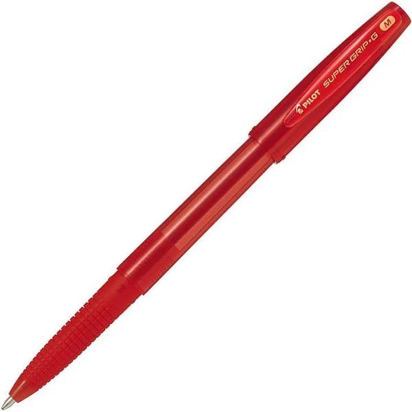 Pilot Super Grip G Ballpoint Stick Pen 1mm Red