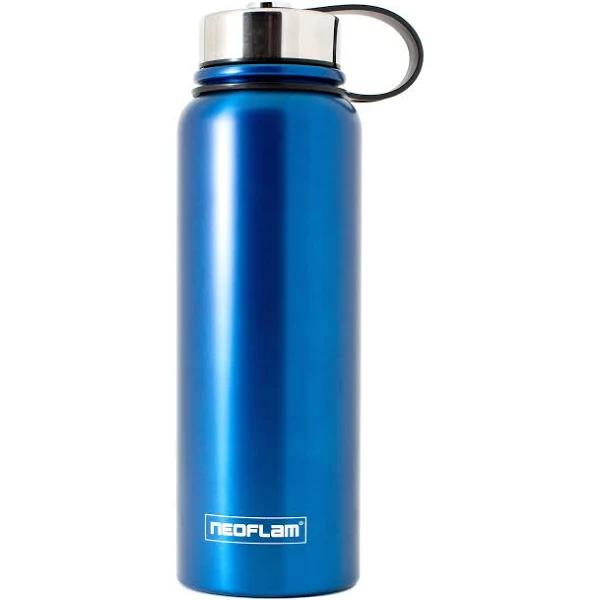 Neoflam All Day 1.2L Stainless Steel Bottle Double Walled Vacuum Insulated Blue Metal - AfterPay & zipPay Available