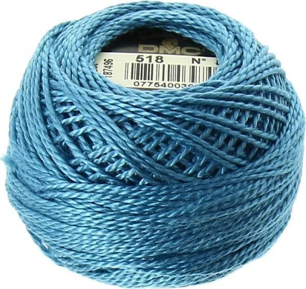 DMC Perle 5 Cotton #518 Light Wedgwood Blue 10g Ball 45m