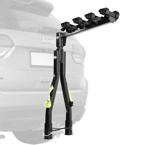 CyclingDeal A Frame Twin Pole 4 Bike Bicycle Tow Ball Car Rack Carrier