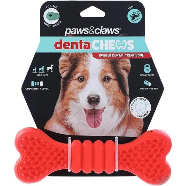 Paws and Claws 17x6.1x3.7cm Denta Chews Teeth Cleaning Treat Bone Dog/Pet Toy