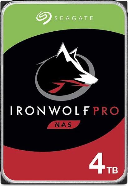 Seagate IronWolf Pro 4TB NAS Internal Hard Drive HDD – 3.5 Inch SATA 6Gb/s 7200 RPM 128MB Cache for RAID Network Attached Storage