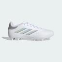 adidas-Copa Pure II League Firm Ground Boots-Unisex-Cloud White / Cloud White / Silver Metallic-M 6 / W 7