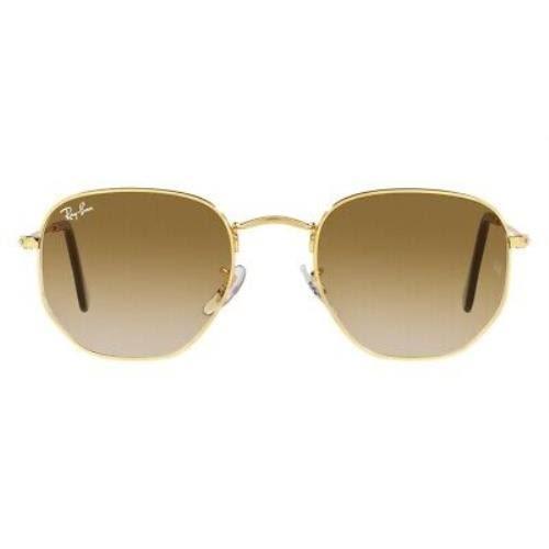 Ray-Ban 0RB3565 Sunglasses Unisex Gold Geometric 51mm - Ray-Ban Sunglasses