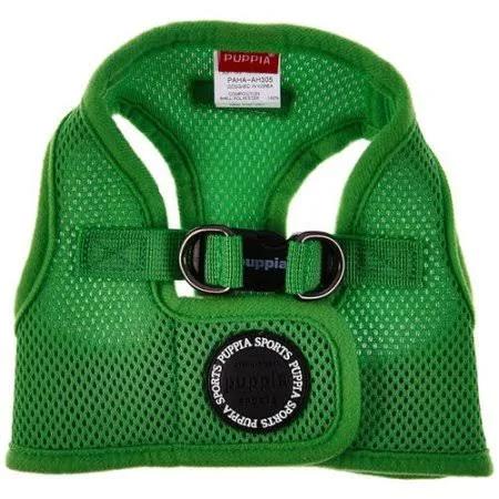 PUPPIA International Harness Soft B Vest, Large, Green