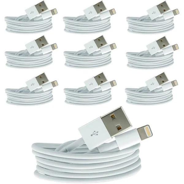 10 PC 1m USB Data Charge Cable Lightning Pin Connector for Apple iPhone iPad 10x