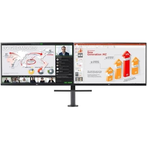 LG 27-inch QHD Monitor Ergo Dual With USB Type-C