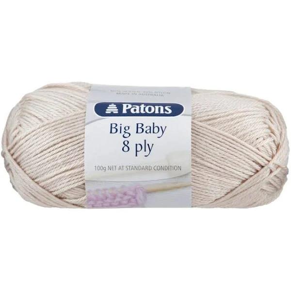 Patons Big Baby 8 Ply 274 Metre Yarn - Stone