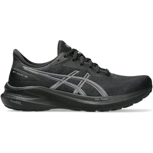 ASICS GT-1000 13 Womens US 8.5 black/steel Grey Running Shoes