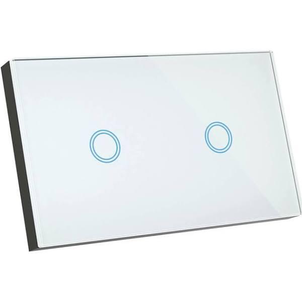 Brilliant Smart Elite Glass 2 Gang Wall Switch