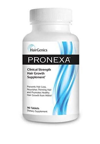 Pronexa by Hairgenics Hair Growth Supplement Prevents Hair Loss and Thinning, Nourishes Hair, and Helps Regrow Hair With Biotin and Natural DHT