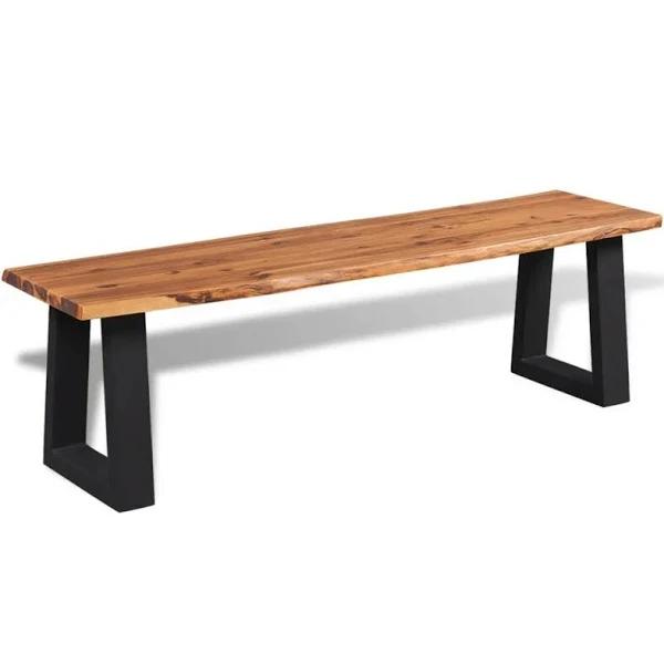 vidaXL Bench Solid Acacia Wood 160 cm